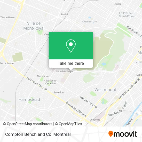 Comptoir Bench and Co map