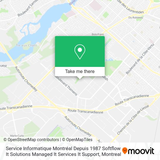 Service Informatique Montréal Depuis 1987 Softflow It Solutions Managed It Services It Support map
