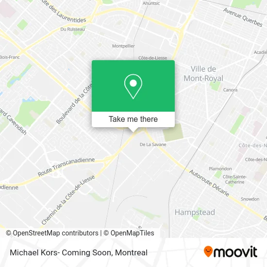 Michael Kors- Coming Soon map