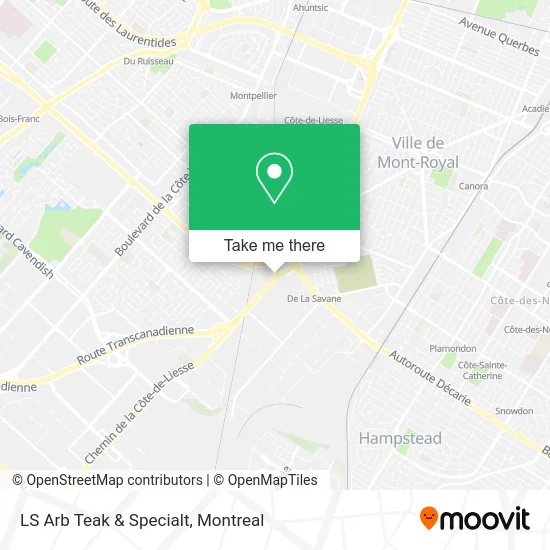 LS Arb Teak & Specialt map