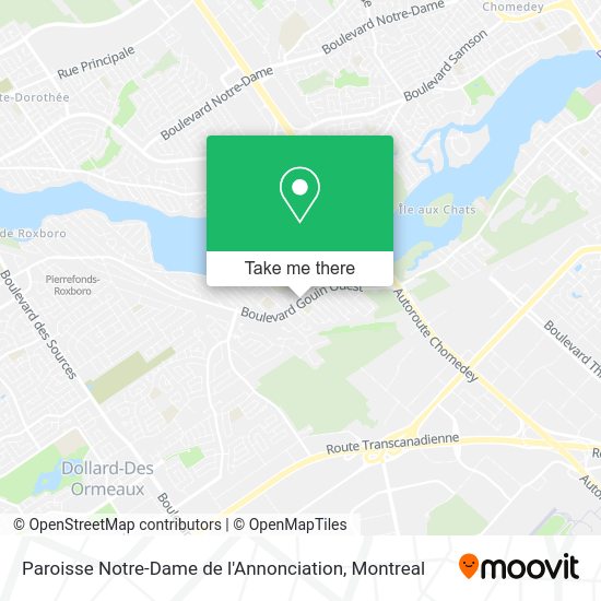 Paroisse Notre-Dame de l'Annonciation map