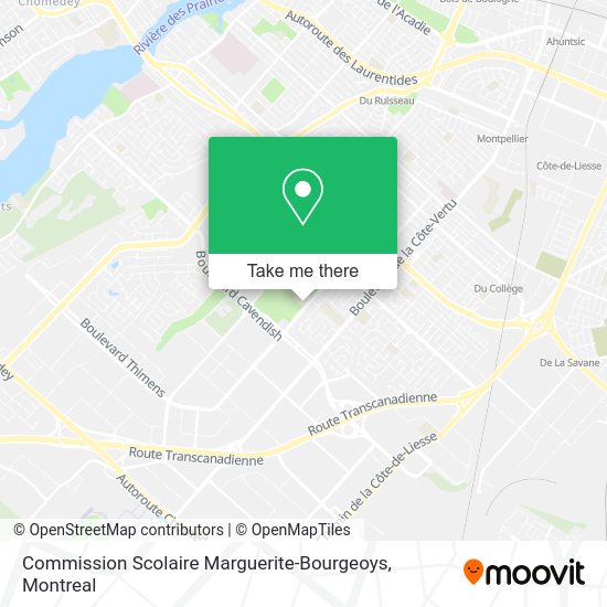 Commission Scolaire Marguerite-Bourgeoys map