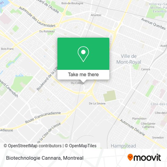 Biotechnologie Cannara map