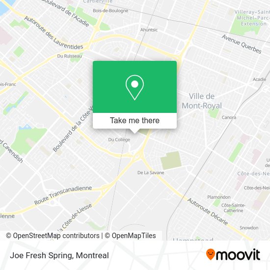 Joe Fresh Spring map