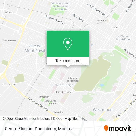 Centre Étudiant Dominicum map