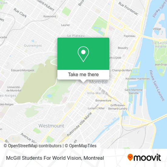 McGill Students For World Vision map