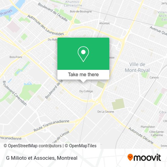 G Milioto et Associes map