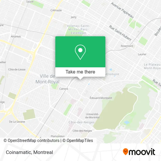 Coinamatic map