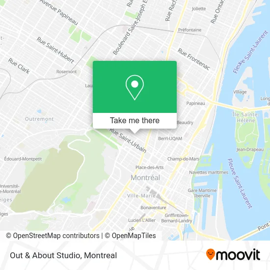 Out & About Studio map