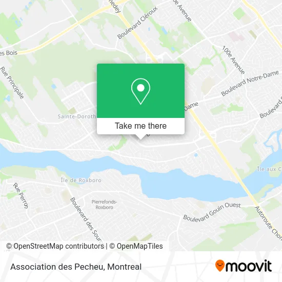 Association des Pecheu map