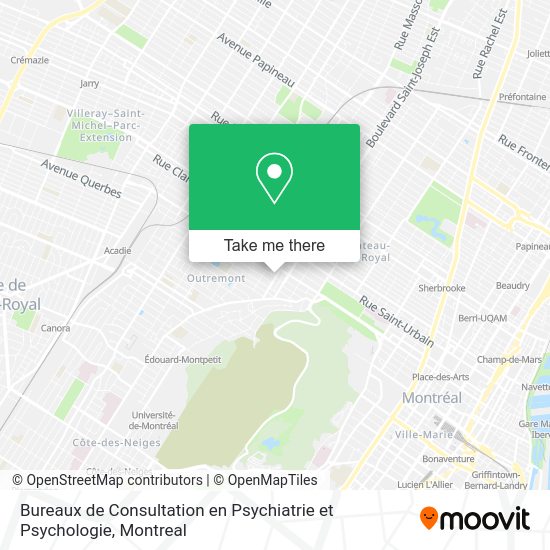 Bureaux de Consultation en Psychiatrie et Psychologie map