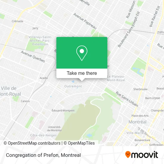 Congregation of Prefon map