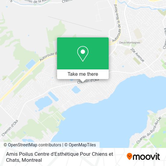 Amis Poilus Centre d'Esthétique Pour Chiens et Chats map