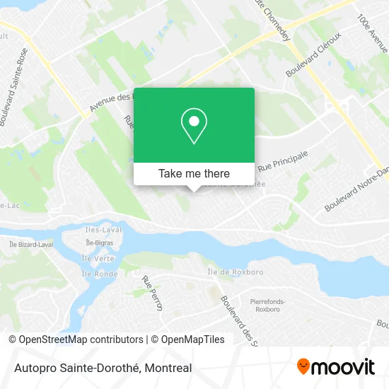 Autopro Sainte-Dorothé map