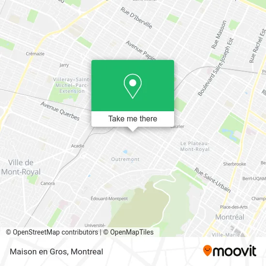 Maison en Gros map