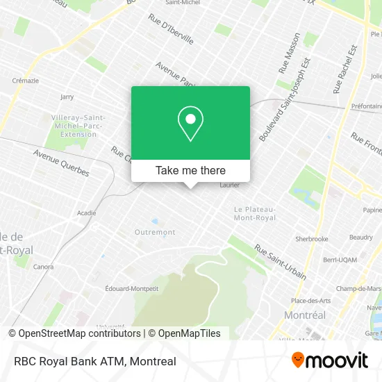 RBC Royal Bank ATM map