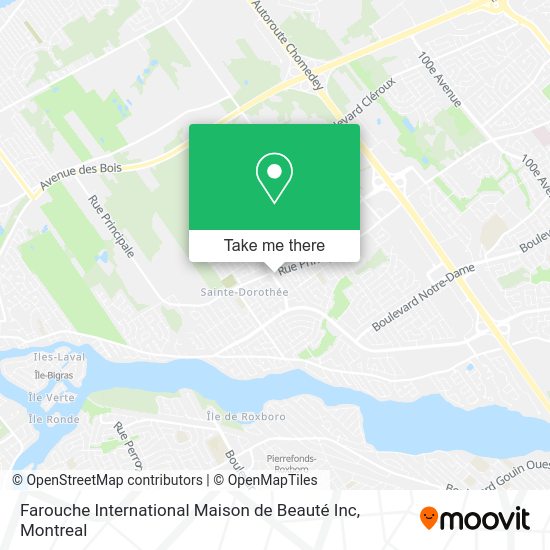 Farouche International Maison de Beauté Inc map