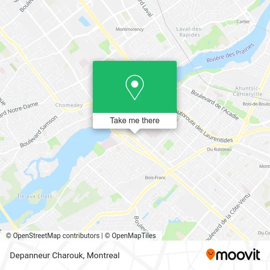 Depanneur Charouk map