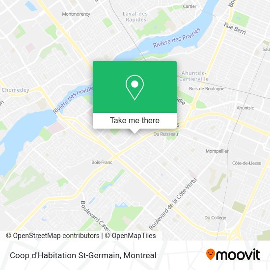 Coop d'Habitation St-Germain map