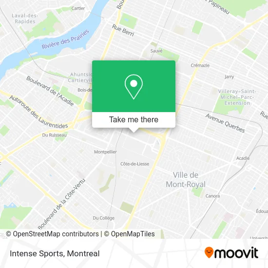 Intense Sports map