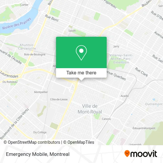 Emergency Mobile map