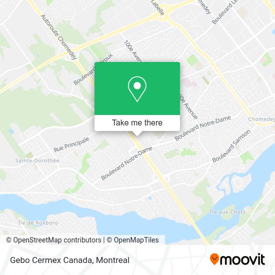 Gebo Cermex Canada map