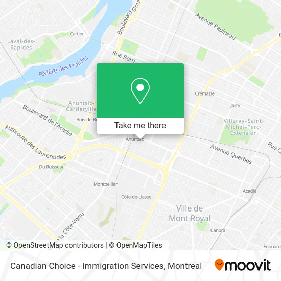 Canadian Choice - Immigration Services map