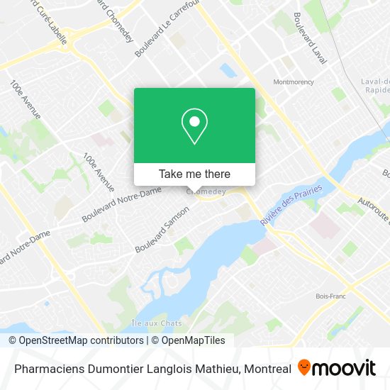 Pharmaciens Dumontier Langlois Mathieu map