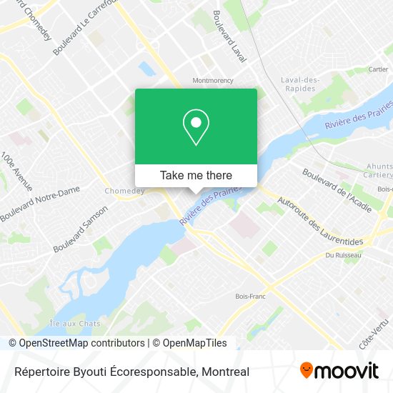 Répertoire Byouti Écoresponsable map