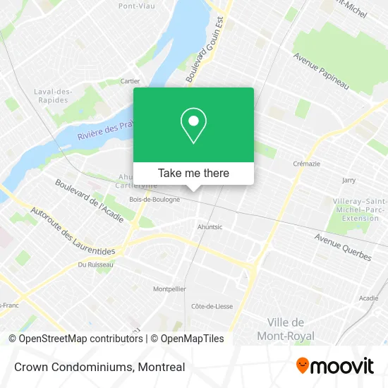 Crown Condominiums map