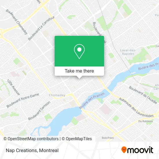 Nap Creations map