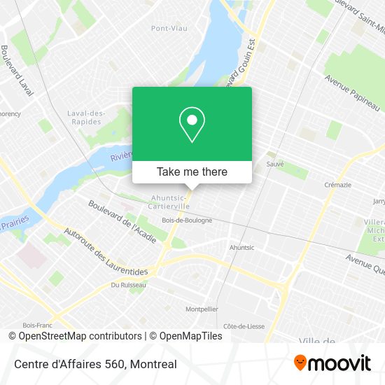 Centre d'Affaires 560 map