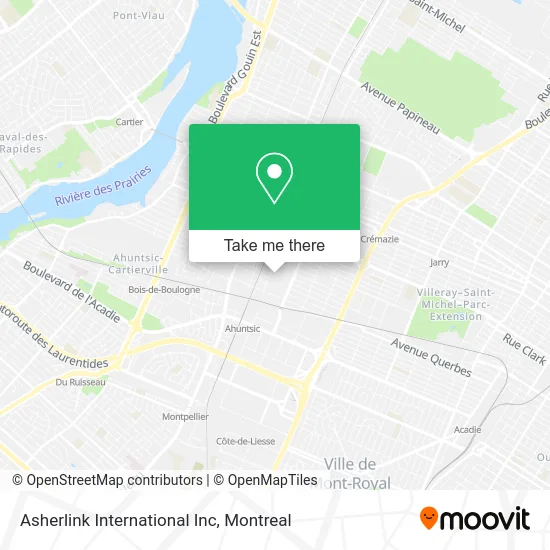 Asherlink International Inc map