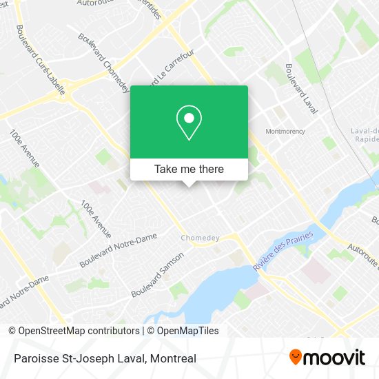 Paroisse St-Joseph Laval map