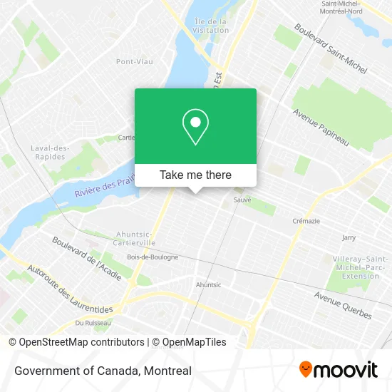 Government of Canada map