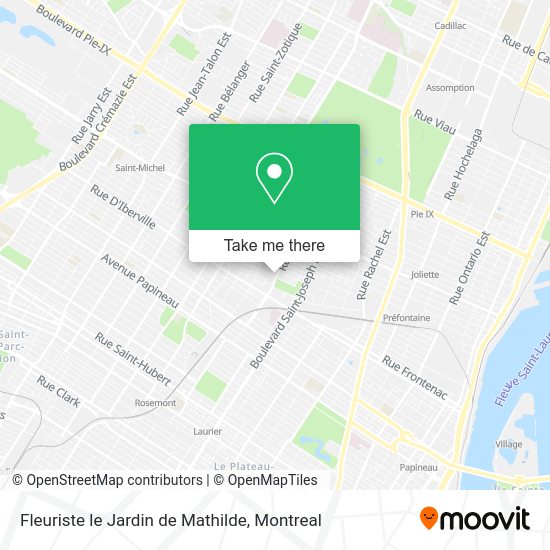 Fleuriste le Jardin de Mathilde map