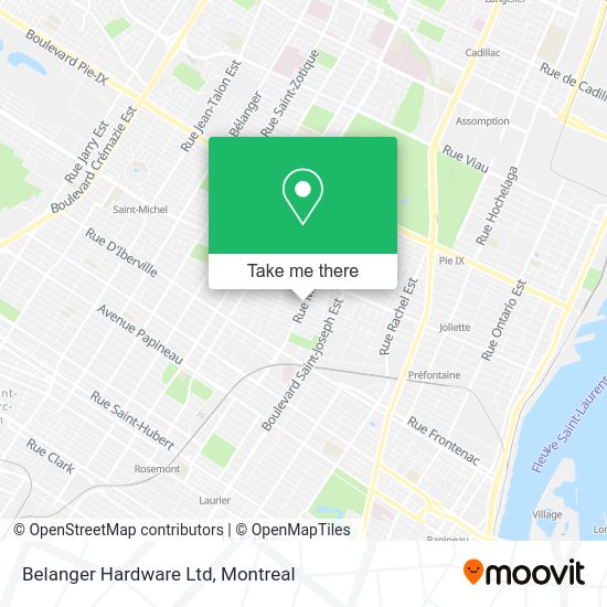 Belanger Hardware Ltd map