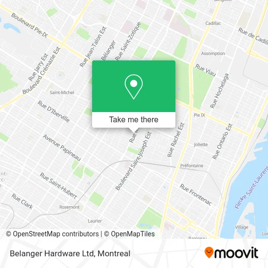 Belanger Hardware Ltd map