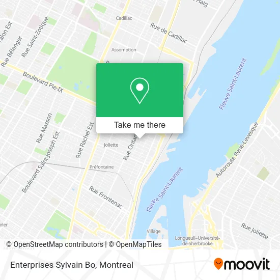 Enterprises Sylvain Bo map