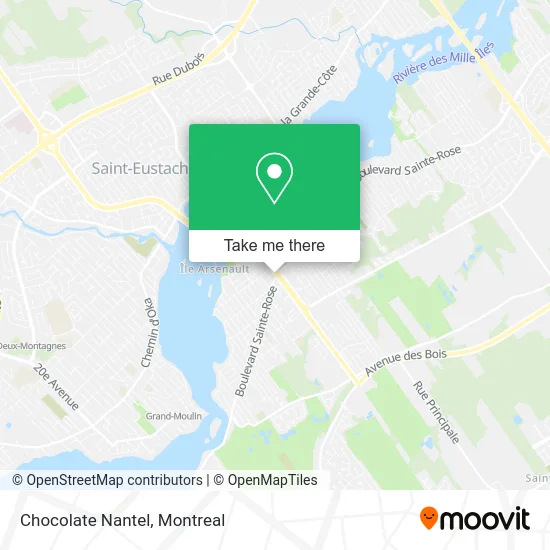 Chocolate Nantel map