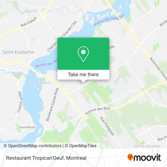 Restaurant Tropican'Oeuf map