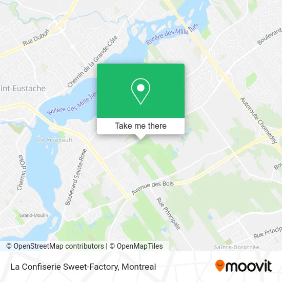 La Confiserie Sweet-Factory map