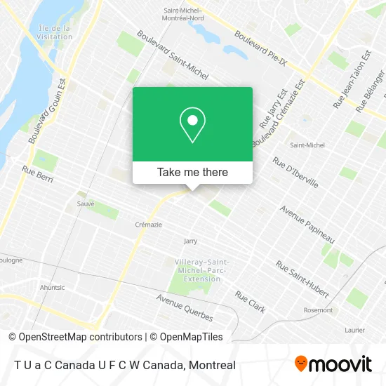 T U a C Canada U F C W Canada map