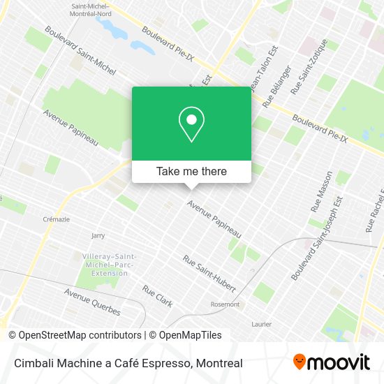Cimbali Machine a Café Espresso map
