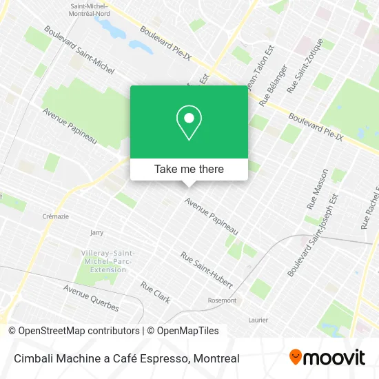 Cimbali Machine a Café Espresso map