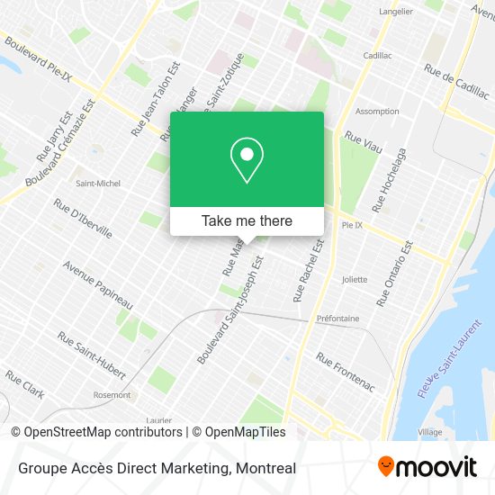 Groupe Accès Direct Marketing map