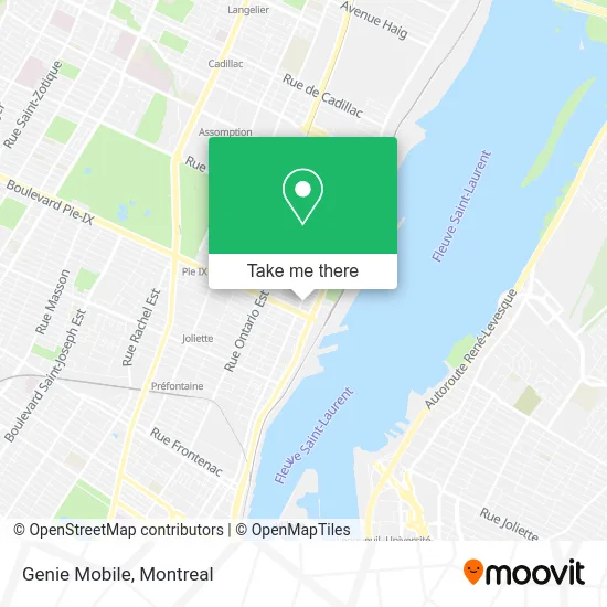 Genie Mobile map