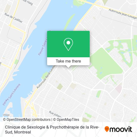 Clinique de Sexologie & Psychothérapie de la Rive-Sud map