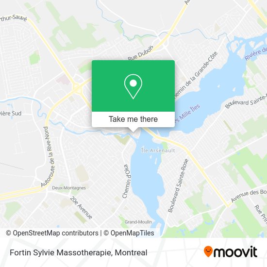 Fortin Sylvie Massotherapie map