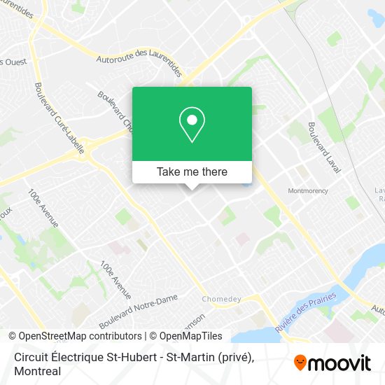Circuit Électrique St-Hubert - St-Martin (privé) map